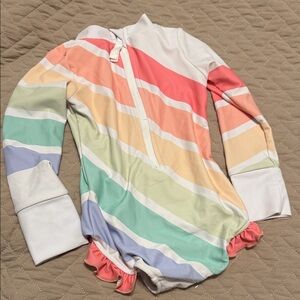 Colorful Striped Kids Swimwear